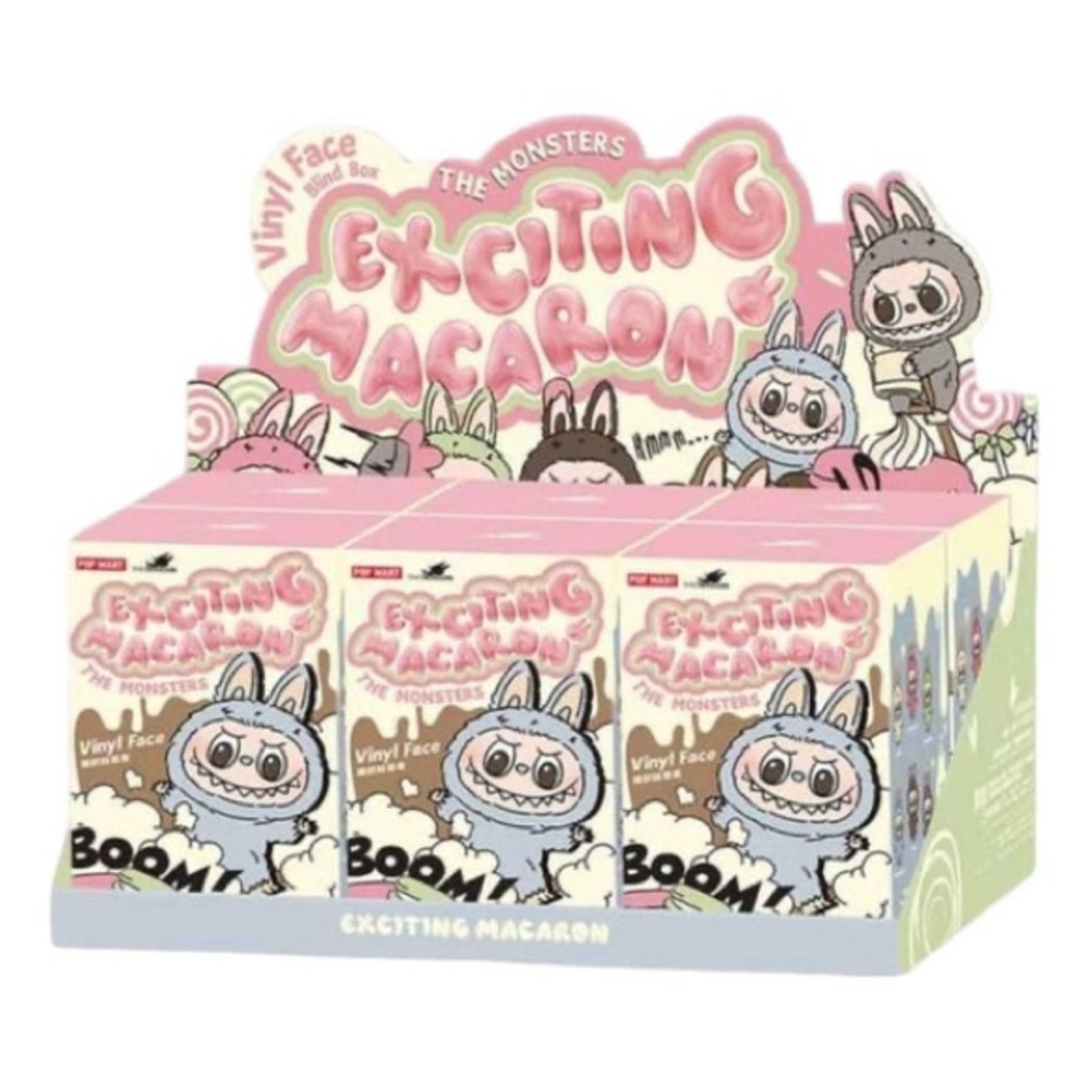 POP MART LABUBU The Monsters Exciting Macaron Plush Doll w/ Supreme Outfit & box - Picture 3 of 5